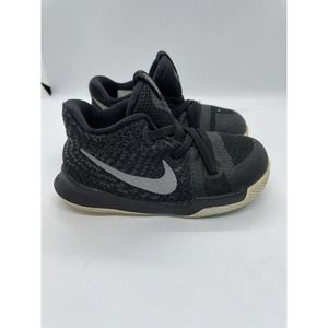 Nike Kyrie 3 TD 869984-018 Toddler Baby Shoes Black Silver White Irving 7c